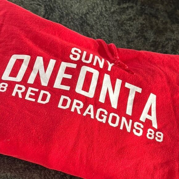 SUNY Oneonta Red Hoodie Red Dragons - Picture 3 of 4